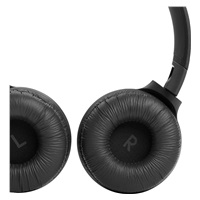 JBL Tune 510BT Black sluchátka na uši, bezdrátová, Bluetooth 5.0, 32 ohm, výdrž až 40 hod, rychlé nabíjení, černá