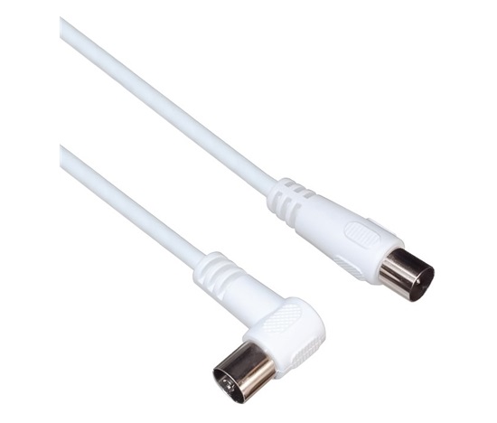 PREMIUMCORD TV kabel M/F konektor 90, 75 Ohm 15m