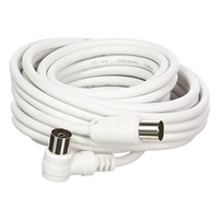 PREMIUMCORD TV kabel M/F konektor 90, 75 Ohm 15m