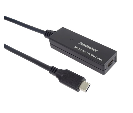 PREMIUMCORD USB-C repeater a prodlužovací kabel Male-Female, 5Gbps 10m