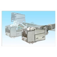 Keystone LEXI-Net Cat6A, STP, samozářezový, stříbrný s vyvazovacím očkem