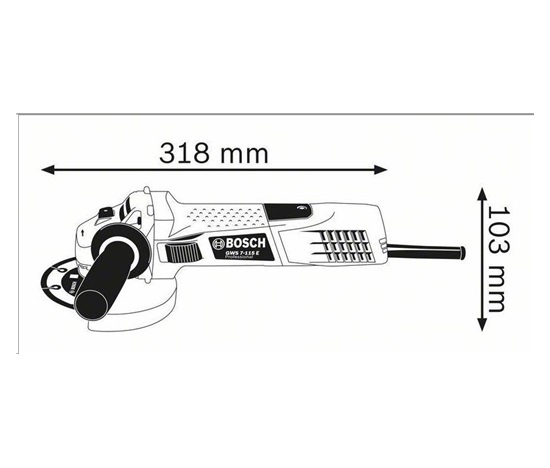 BOSCH ÚHLOVÁ BRUSKA GWS 7-115 E (720W; 115mm) RSP