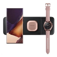 Samsung bezdrátová nabíječka EP-P6300TBE až pro tři zařízení, Fast Charge, černá