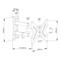 BAZAR - Poctivý držák na Tv Ergosolid Ceros-R1 - Poškozený obal (Komplet)