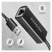 AXAGON ADE-AR, USB-A 3.2 Gen 1 - karta sieciowa Gigabit Ethernet, Realtek 8153, instalacja automatyczna