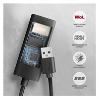 AXAGON ADE-AR, USB-A 3.2 Gen 1 - karta sieciowa Gigabit Ethernet, Realtek 8153, instalacja automatyczna