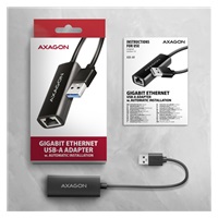 AXAGON ADE-AR, USB-A 3.2 Gen 1 - karta sieciowa Gigabit Ethernet, Realtek 8153, instalacja automatyczna