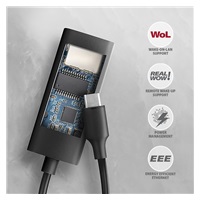 AXAGON ADE-ARC, USB-C 3.2 Gen 1 - karta sieciowa Gigabit Ethernet, Realtek 8153, instalacja automatyczna