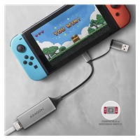 AXAGON ADE-TXCA, USB-C + USB-A 3.2 Gen 1 - karta sieciowa Gigabit Ethernet, Asix AX88179, instalacja automatyczna