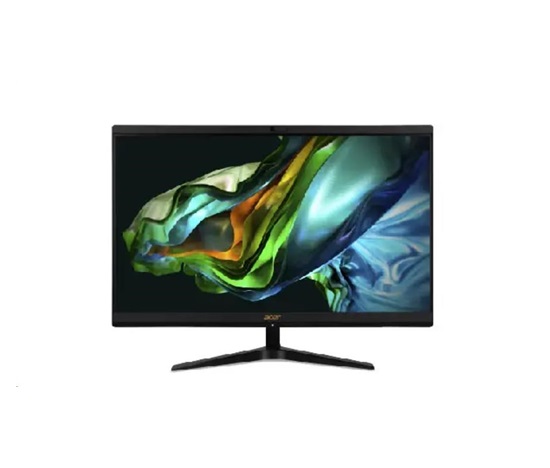 ACER PC AiO AspireC24-1800, i5-12450H,23,8" FHD,8GB,512GB M.2 SSD,IrisXe,ESHELL,USB KB+mouse,black