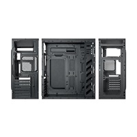 VeinX case Crown CR18A Mid Tower, bez zdroje, 1x USB3.0, 2x USB2.0, černá