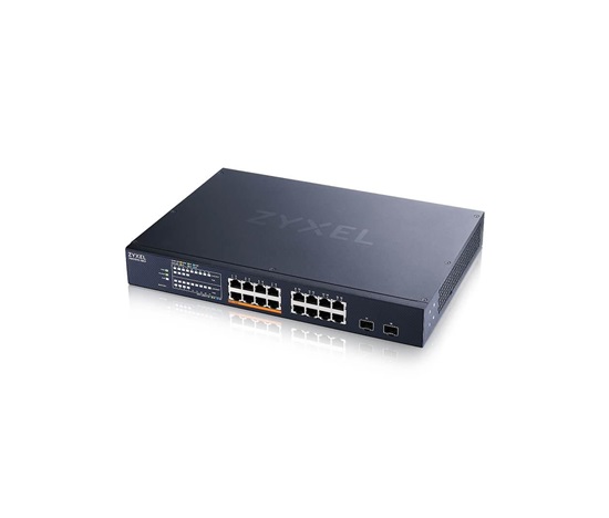 Zyxel XMG1915-18EP, 16-port 2.5GbE, 2 SFP+, 8 x PoE++ 180W  Smart Switch, hybird mode, standalone or NebulaFlex Cloud