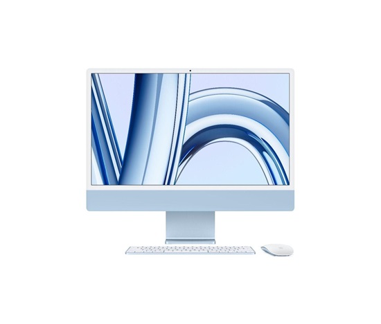 APPLE 24-inch iMac with Retina 4.5K display: M3 chip with 8-core CPU and 10-core GPU, 512GB SSD - Blue