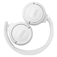 JBL Tune 510BT White sluchátka na uši, bezdrátová, Bluetooth 5.0, 32 ohm, výdrž až 40 hod, rychlé nabíjení, bílá