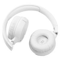 JBL Tune 510BT White sluchátka na uši, bezdrátová, Bluetooth 5.0, 32 ohm, výdrž až 40 hod, rychlé nabíjení, bílá