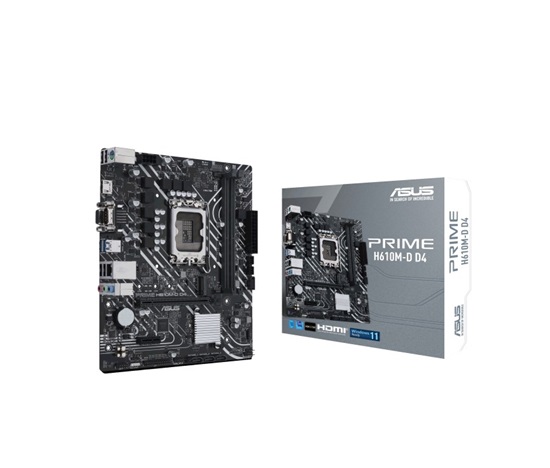 ASUS MB Sc LGA1700 PRIME H610M-D, Intel H610, 2xDDR5, 1xHDMI, 1xVGA, mATX