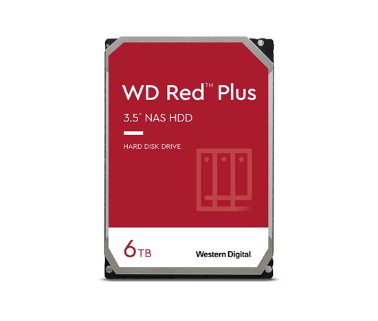 BAZAR - WD RED PLUS NAS WD60EFPX 6TB SATAIII/600 256MB cache 180MB/s CMR