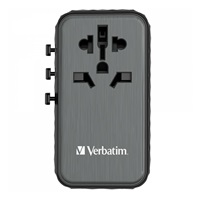 VERBATIM Univerzální cestovní adaptér nabíječka UTA-06 GaN III, 100W