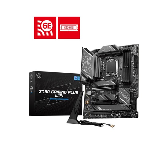 MSI MB Sc LGA1700 Z790 GAMING PLUS WIFI, Intel Z790, 4xDDR5, 1xDP, 1xHDMI, Wi-Fi