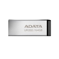 ADATA Flash Disk 64GB UR350, USB 3.2 Dash Drive, kov černá