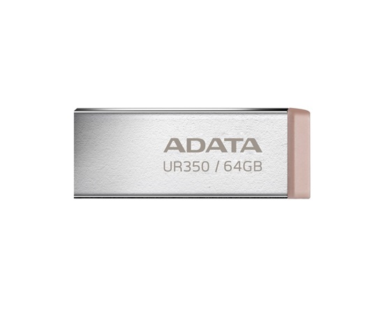 ADATA Flash Disk 64GB UR350, USB 3.2 Dash Drive, kov hnědá