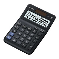 CASIO kalkulačka MS 10 F, černá, stolní, desetimístná