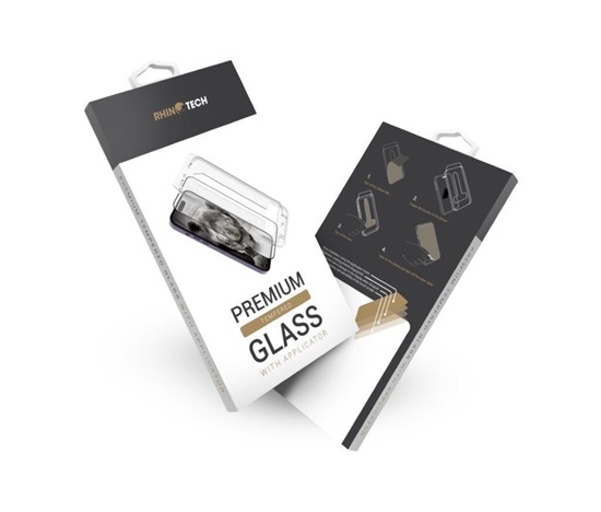 RhinoTech Tvrzené ochranné 2.5D sklo s aplikátorem pro Apple iPhone 15 Pro Max