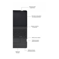 RhinoTech pouzdro s klávesnicí pro Apple iPad Air 4/5, iPad Pro 11 (2020-2022) CZ černá