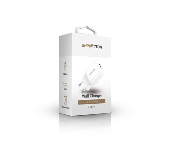 RhinoTech LITE USB-A nabíjecí adaptér 10W bílá