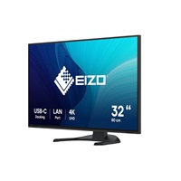 EIZO MT 31,5" EV3240X-BK FlexScan, IPS, 3840x2160, 350nit, 2000:1, 5ms, USB-C, DisplayPort, USB, HDMI, KVM, Repro, Černý