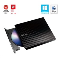 BAZAR ASUS DVD Writer SDRW-08D2S-U LITE/BLACK, External Slim DVD-RW, black, USB (POŠKOZENÝ OBAL)