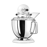 KitchenAid Artisan 5KSM175PSEWH Kuchyňský robot - 10 rychlostí, planetární systém, celokovová konstrukce, bílá