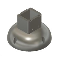 TP-LINK držák/stojan pro kamery Tapo C500/C510W/C520WS/C530WS na stěnu a strop, bílý s krytkou kabelů (1ks)