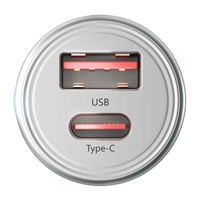 3mk nabíječka do auta - Hyper Car Charger 45W, 1x USB + 1x USB-C (PD)