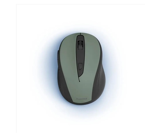 Hama bezdrátová optická myš MW-400 V2, ergonomická, zelená/černá
