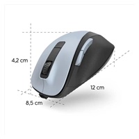 Hama bezdrátová optická myš MW-500 Recharge, nabíjatelná, tichá, polární modrá
