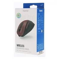 Hama bezdrátová optická myš MW-500 Recharge, nabíjatelná, tichá, bordová