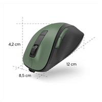 Hama bezdrátová optická myš MW-500 Recharge, nabíjatelná, tichá, lesní zelená