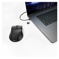 Hama bezdrátová optická myš pro leváky Riano, černá