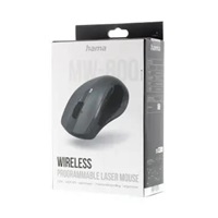 Hama laserová bezdrátová myš MW-800 V2, tmavě šedá, tichá