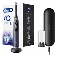 Oral-B iO Series 9 Black Onyx elektrický zubní kartáček, magnetický, senzor tlaku, 7 režimů, OLED displej, AI, černý