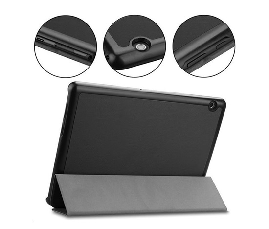 Tactical flipové pouzdro pro Samsung Galaxy Tab S9 FE+ (X610/X616), černá