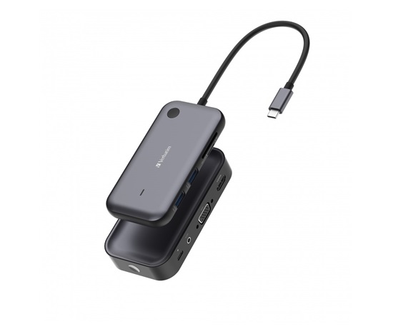 VERBATIM Display Adapter WDA-01 Share My Screen 1080P, USB-C hub