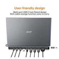 ACER 13in1 Type C Minidock: 3*USB3; 1*USB C; SD/TF; 2*HDMI; DP; RJ45; USB C; 3.5mm Audio