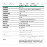 HPE PL ML30g11 E-2414 (2.6G/4C) 16G 4LFF NHP VROC 350Wn NBD311