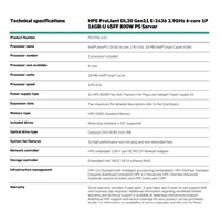 HPE PL DL20g11 E-2436 (2.9G/6C) 16G (P64336) 4-6SFF VROC 800W 4x1G NBD333