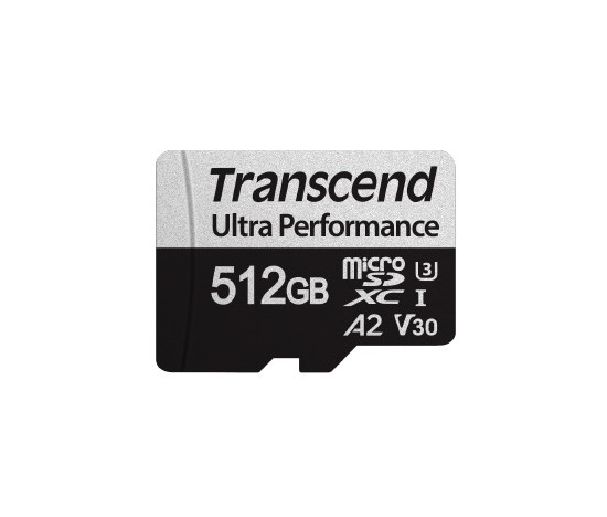 TRANSCEND MicroSDXC karta 512GB 340S, UHS-I U3 A2 Ultra Performace 160/125 MB/s