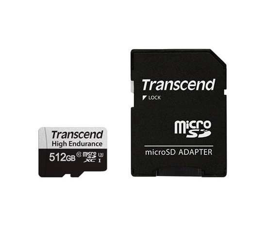 TRANSCEND MicroSDXC karta 512GB 350V, High Endurance