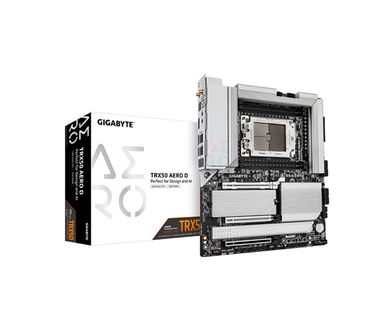 GIGABYTE MB Sc sTR5 TRX50 AERO D, AMD TRX50, 4xDDR5, WI-FI, E-ATX