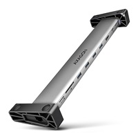 AXAGON HMC-10HLS, USB 5Gbps hub, 4x USB-A, HDMI 4k/60Hz, RJ-45 GLAN, SD/mSD, PD 100W, kabel USB-C 25cm